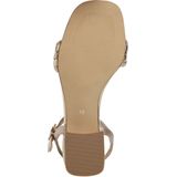 Marco Tozzi - Dames Sandaal - Zwart - Synthetisch - Blokhak 5 cm