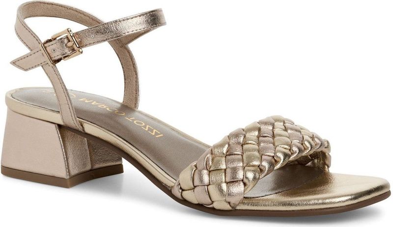 Marco Tozzi - Dames Sandaal - Zwart - Synthetisch - Blokhak 5 cm