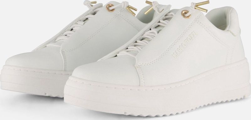 Marco Tozzi - Slip-on Sneakers - Vrijetijdsschoen - Wit - Plateau Hak
