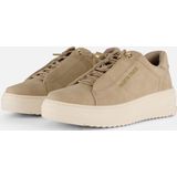 Marco Tozzi Slip-on Sneakers - Vrijetijdsschoen - Wit - Vetersluiting - Plateauhak