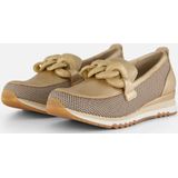 Marco Tozzi - Instappers - Goud - Textiel - Comfort Binnenzool