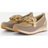 Marco Tozzi - Instappers - Goud - Textiel - Comfort Binnenzool