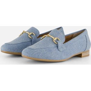 Marco Tozzi - Denim Instappers - Blauw - Textiel - Vegan
