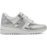 Sneakers Laag - Imitatieleer - Color-Blocking - Gevoerd - Ritssluiting