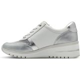 Sneakers Laag - Imitatieleer - Color-Blocking - Gevoerd - Ritssluiting