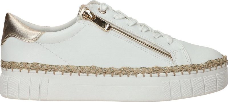 MARCO TOZZI Dames Plateausneaker - Wit - Kam