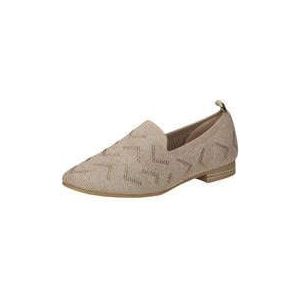 MARCO TOZZI Damesslippers met blokhak, ronde kant, Dune Metallic, 36 EU