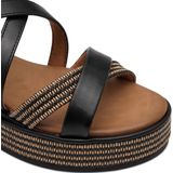 MARCO TOZZI 2-28705-44 Damessandalen - Zwart - Kunstleer