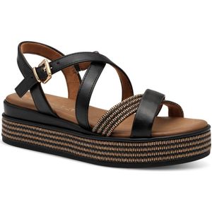 MARCO TOZZI 2-28705-44 Damessandalen - Zwart - Kunstleer