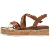 MARCO TOZZI - 2-28705-44 - Damessandalen - Bruin - Leer