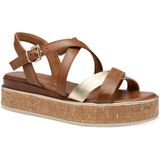 MARCO TOZZI - 2-28705-44 - Damessandalen - Bruin - Leer