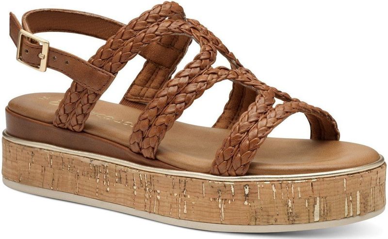 Marco Tozzi - Dames Sandaal - F-breedte - Zwart - Synthetisch