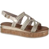 Marco Tozzi - 2-28700-44-940 Sandalen - Metallic - Imitatieleer - Textiel Binnenvoering - Rubber Zool