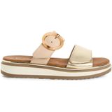 Marco Tozzi - Dames Slipper - Zwart - Leer - F-breedte
