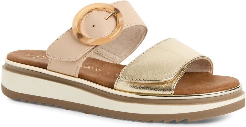 Marco Tozzi - Dames Slipper - Zwart - Leer - F-breedte