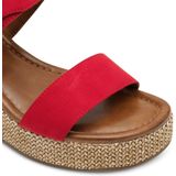 MARCO TOZZI - Sandalen - Blauw - Textiel - Talon Compensé