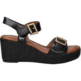 MARCO TOZZI - Keilsandaal - Zwart - Synthetisch materiaal