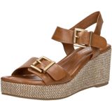 MARCO TOZZI - Keilsandaal - Cognac - Synthetisch Materiaal