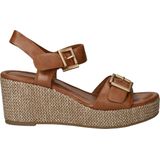 MARCO TOZZI - Keilsandaal - Cognac - Synthetisch Materiaal