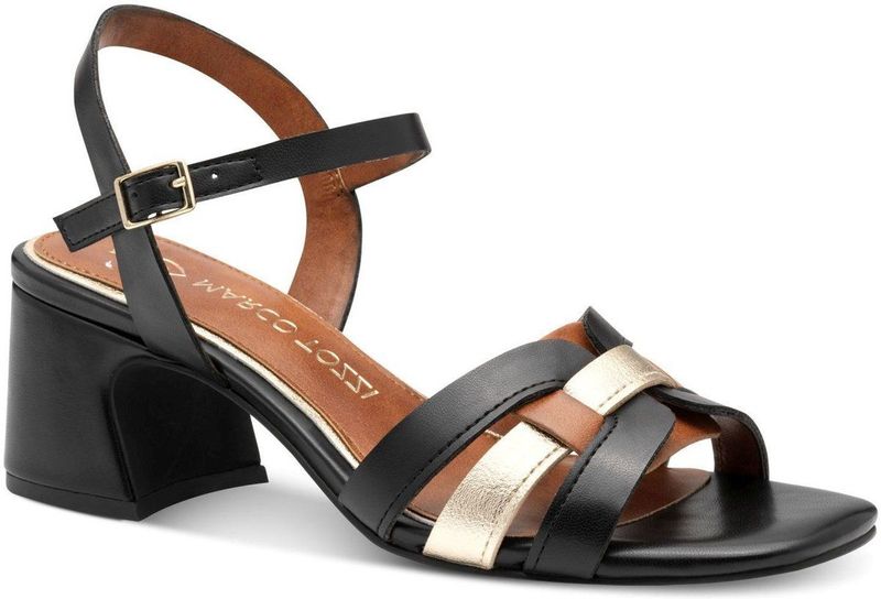 Marco Tozzi - Dames Sandaal - Zwart - Kunststof - F-breedte