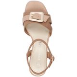 MARCO TOZZI 2-28387-44 Sandalen - Nude - Textiel - Comfortabele Pasvorm