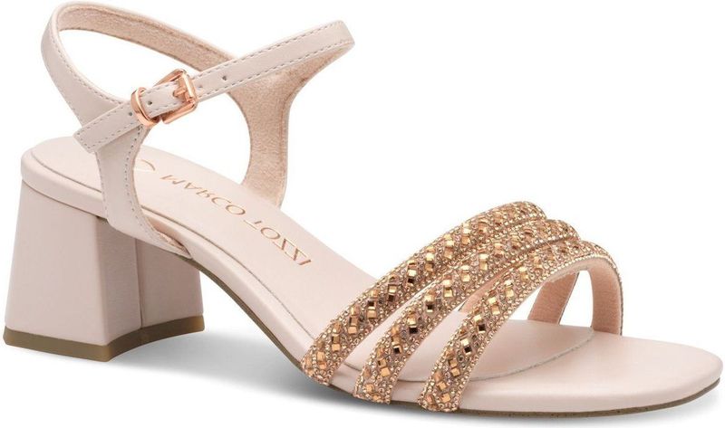 Marco Tozzi - Dames Sandaal - F-breedte - Zwart - Synthetisch