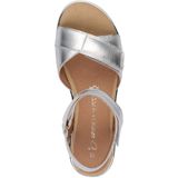 Marco Tozzi - Dames Sandaal - Zwart - Leer - Klittenbandsluiting