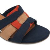 Marco Tozzi - Dames Slipper - Blauw - Textiel - F-breedte