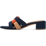 Marco Tozzi - Dames Slipper - Blauw - Textiel - F-breedte
