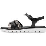 Marco Tozzi - Dames Sandaal - Zwart - Synthetisch - F-breedte
