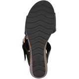 Marco Tozzi - Dames Sandaal - Zwart - Synthetisch - F-breedte