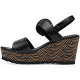 Marco Tozzi - Dames Sandaal - Zwart - Synthetisch - F-breedte