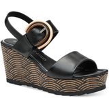 Marco Tozzi - Dames Sandaal - Zwart - Synthetisch - F-breedte