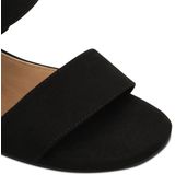 Marco Tozzi - Dames Sandaal - Zwart - Textiel - Klittenbandsluiting