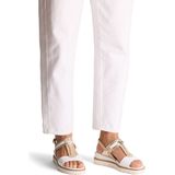 MARCO TOZZI Platte Sandalen - White - Textiel/Synthetisch - Comfortabele Voering