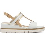 MARCO TOZZI Platte Sandalen - White - Textiel/Synthetisch - Comfortabele Voering