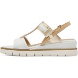 MARCO TOZZI Platte Sandalen - White - Textiel/Synthetisch - Comfortabele Voering
