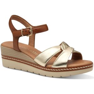 MARCO TOZZI - 2-28722-44 - Damessandalen - Metaal - Zachte Feel Me zool - Lederen binnenzool