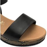 MARCO TOZZI Sandalen - Zwart - Leder - Zachte Feel Me Zool