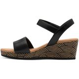 MARCO TOZZI Sandalen - Zwart - Leder - Zachte Feel Me Zool