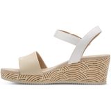 Marco Tozzi - Dames Sandaal - Zwart - Leer en Synthetisch - F-breedte