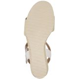 Marco Tozzi - Dames Sandaal - Zwart - Leer en Synthetisch - F-breedte