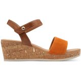 Marco Tozzi - Dames Sandaal - F-breedte - Zwart - Leer/Synthetisch