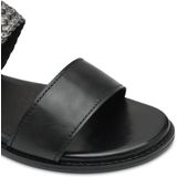 Marco Tozzi - Dames Slipper - Zwart - Leer - F-breedte