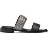 Marco Tozzi - Dames Slipper - Zwart - Leer - F-breedte