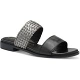 Marco Tozzi - Dames Slipper - Zwart - Leer - F-breedte