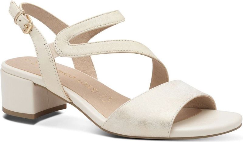 Marco Tozzi - Dames Sandaal - Blauw - Leer/Kunststof - F-breedte