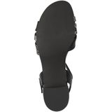 Marco Tozzi - Sandaal - Zwart - Leer en Kunststof - F-breedte
