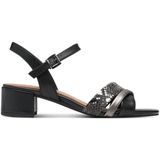 Marco Tozzi - Sandaal - Zwart - Leer en Kunststof - F-breedte