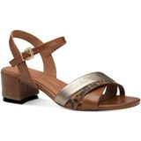 Marco Tozzi - 2-28210-44 - Sandaal - F-breedte - Materiaalmix van Leer en Kunststof